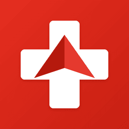 App-Icon von Culmen: Schweizerkreuz mit Gipfel
